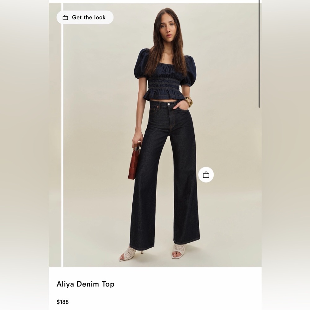 Aliya Denim Top - Picture 2 of 4